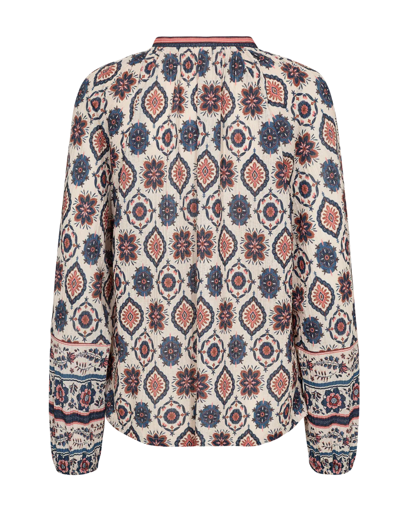 Freequent Nomes Blouse moonbeam w. baked apple - Afbeelding 6