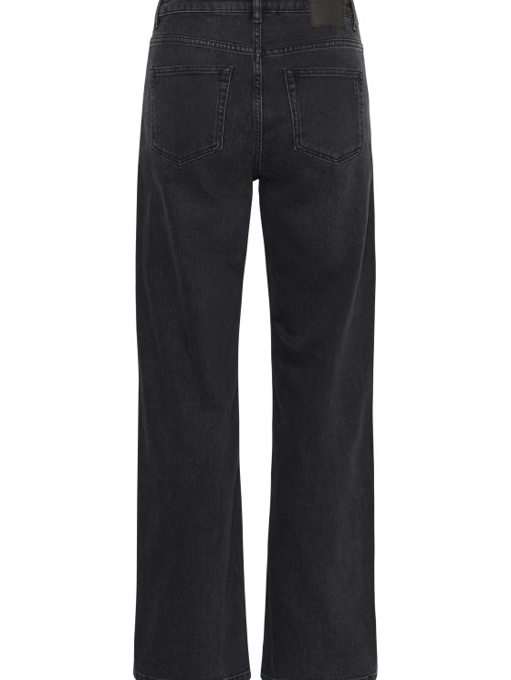 My Essential Wardrobe Louis 139 High Wide Broek L34 black retro wash - Afbeelding 8
