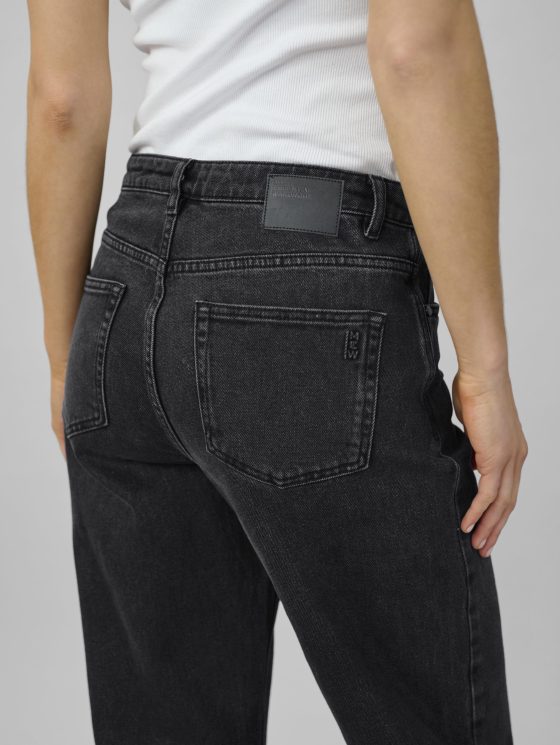 My Essential Wardrobe Louis 139 High Wide Broek L34 black retro wash - Afbeelding 3