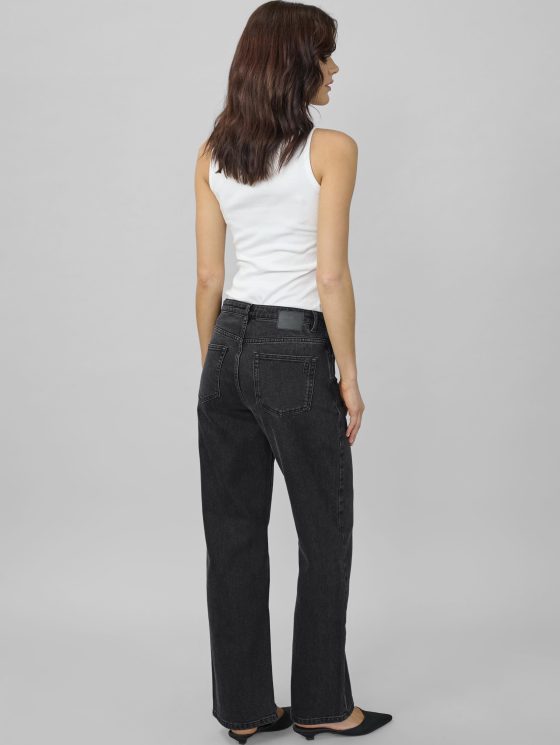 My Essential Wardrobe Louis 139 High Wide Broek L34 black retro wash - Afbeelding 2