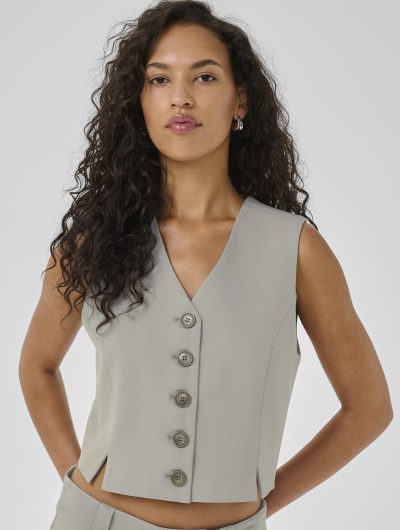 My Essential Wardrobe DisaMW Vest Gilet moon mist