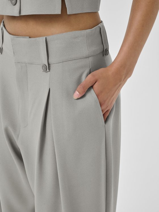 My Essential Wardrobe DisaMW High Wide Pantalon moon mist - Afbeelding 5