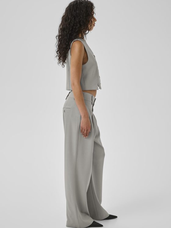 My Essential Wardrobe DisaMW High Wide Pantalon moon mist - Afbeelding 2