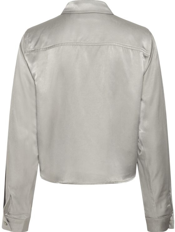 My Essential Wardrobe EstelleMW Short Shirt Blouse moon mist - Afbeelding 9