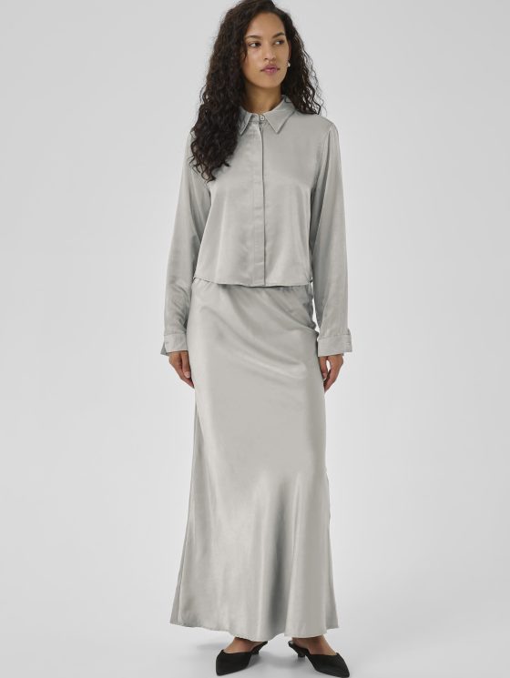 My Essential Wardrobe EstelleMW Short Shirt Blouse moon mist - Afbeelding 5