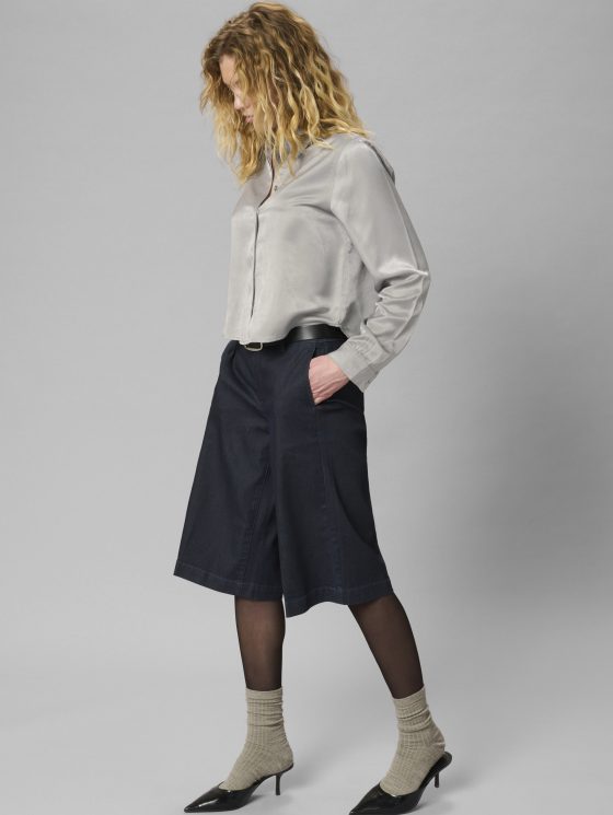 My Essential Wardrobe EstelleMW Short Shirt Blouse moon mist - Afbeelding 3