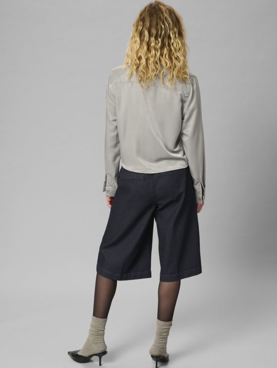 My Essential Wardrobe EstelleMW Short Shirt Blouse moon mist - Afbeelding 4