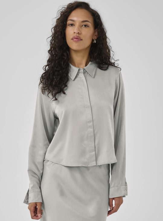 My Essential Wardrobe EstelleMW Short Shirt Blouse moon mist