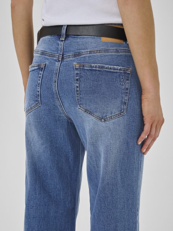 My Essential Wardrobe Louis 144 High Wide Broek L34 medium blue wash - Afbeelding 5