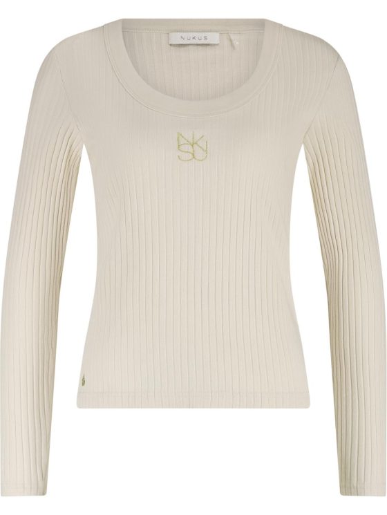 Nukus Lilia Top LS Rib offwhite - Afbeelding 5