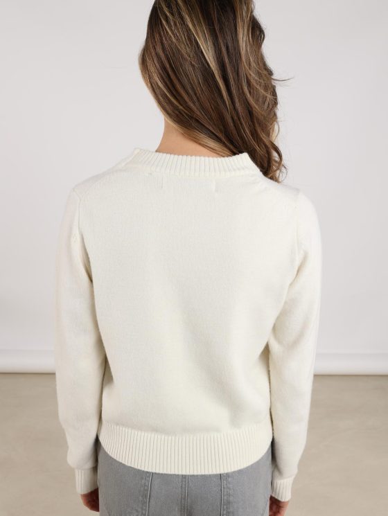 Nukus Intarsia Pullover offwhite - Afbeelding 3