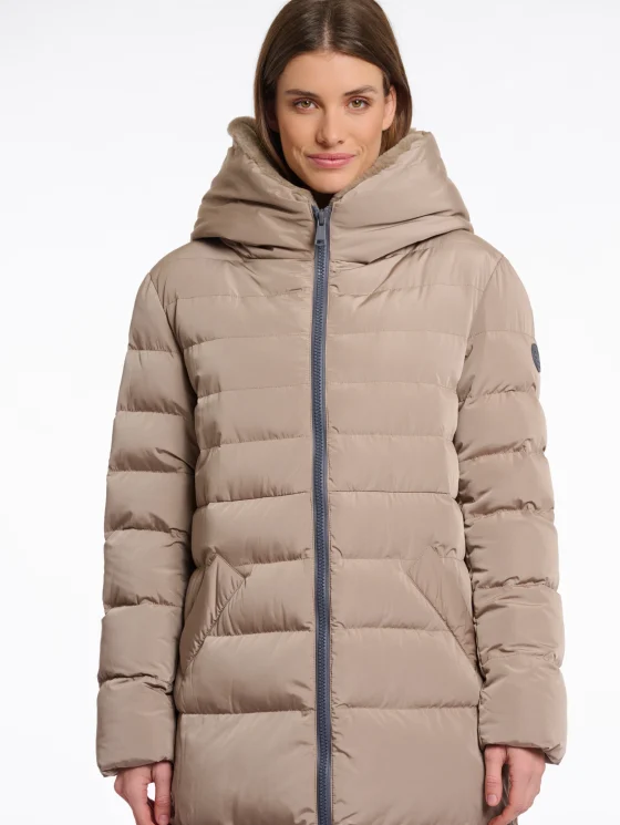 Rino & Pelle Keilafur Winterjas toffee - Afbeelding 4