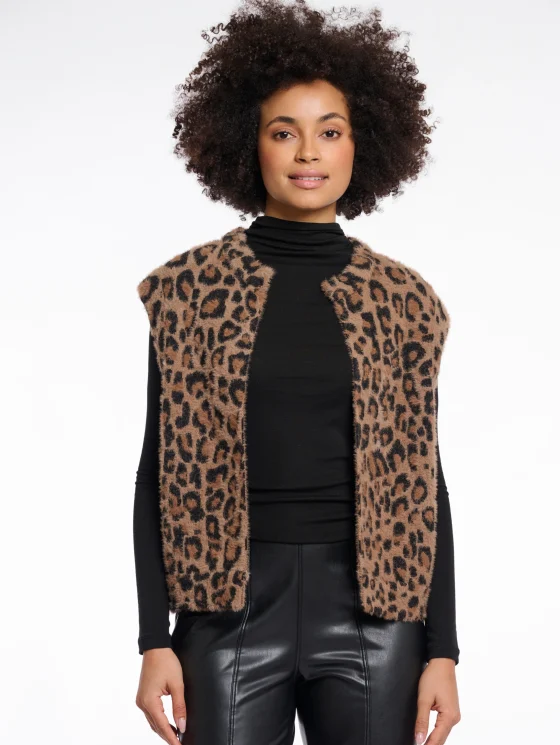 Rino & Pelle Elona Gilet leopard