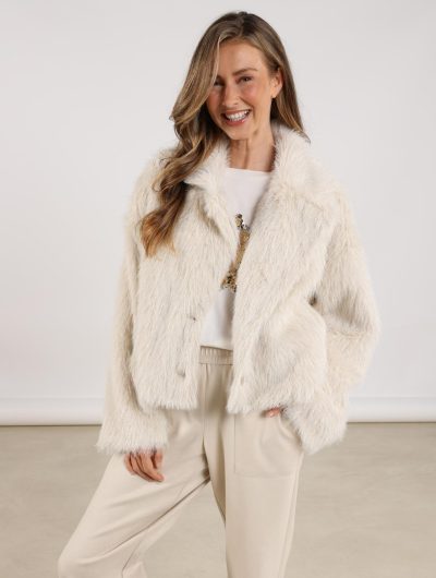 Nukus Pleun Jacket off white silver