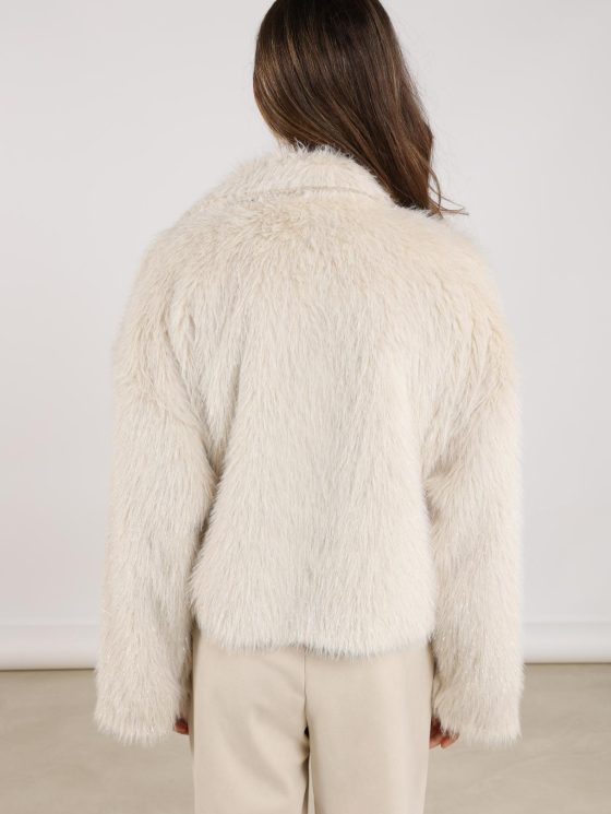 Nukus Pleun Jacket off white silver - Afbeelding 3