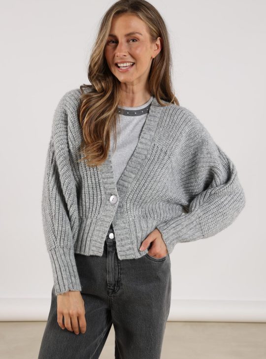 Nukus Jolijn Cardigan Vest light grey