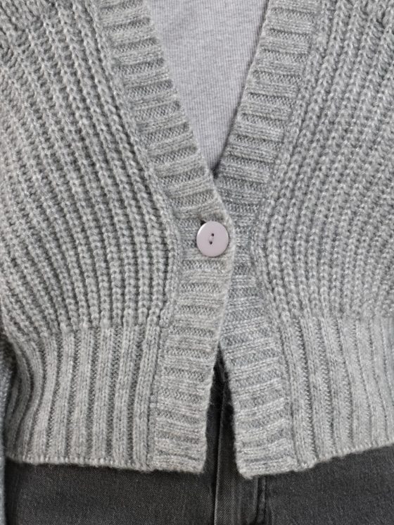 Nukus Jolijn Cardigan Vest light grey - Afbeelding 4