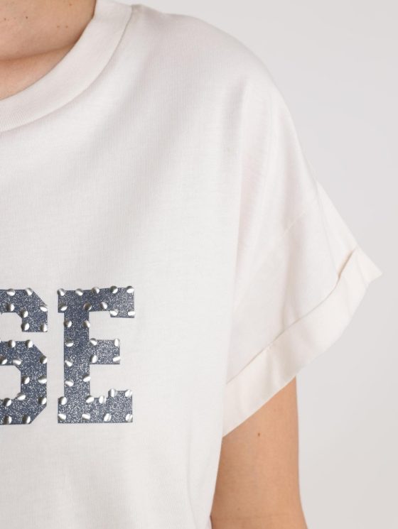 Nukus Lou Shirt offwhite donkerblauw - Afbeelding 4