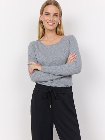 SoyaConcept Pylle 2 Top medium grey melange