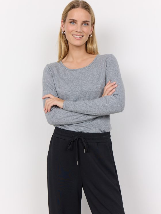 SoyaConcept Pylle 2 Top medium grey melange