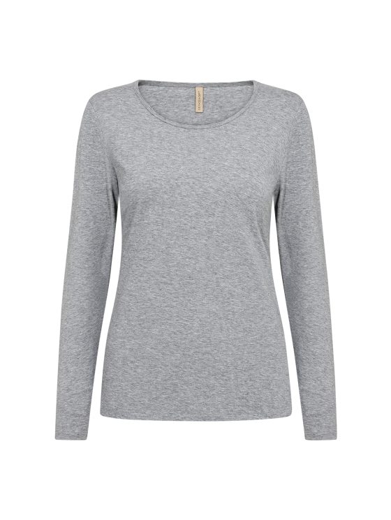 SoyaConcept Pylle 2 Top medium grey melange - Afbeelding 5