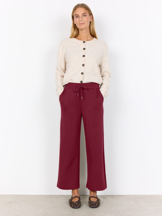 SoyaConcept Banu 33 Ankle Pant Broek dark red