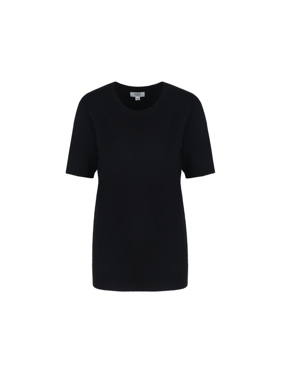 C&S Anne Knit Top zwart