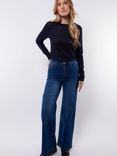 C&S Nicole Broek denim dark blue
