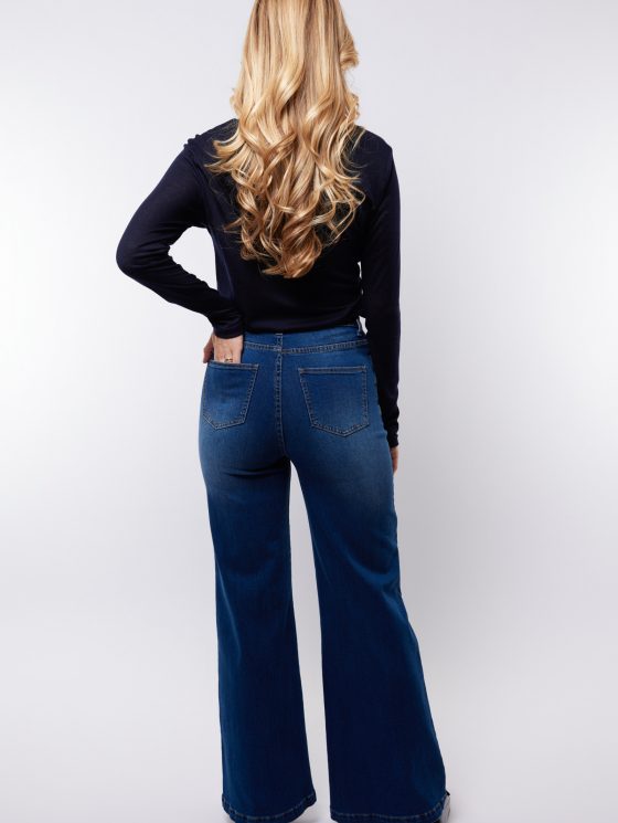 C&S Nicole Broek denim dark blue - Afbeelding 2