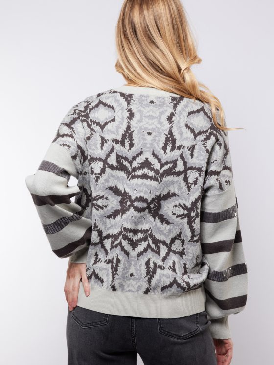 C&S Kimberly Knit Pullover monument dark gray - Afbeelding 4
