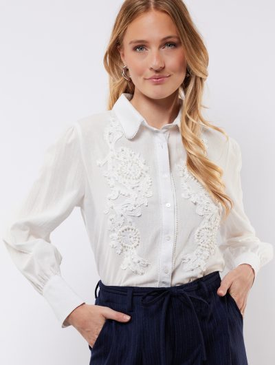 C&S Linsey Blouse offwhite