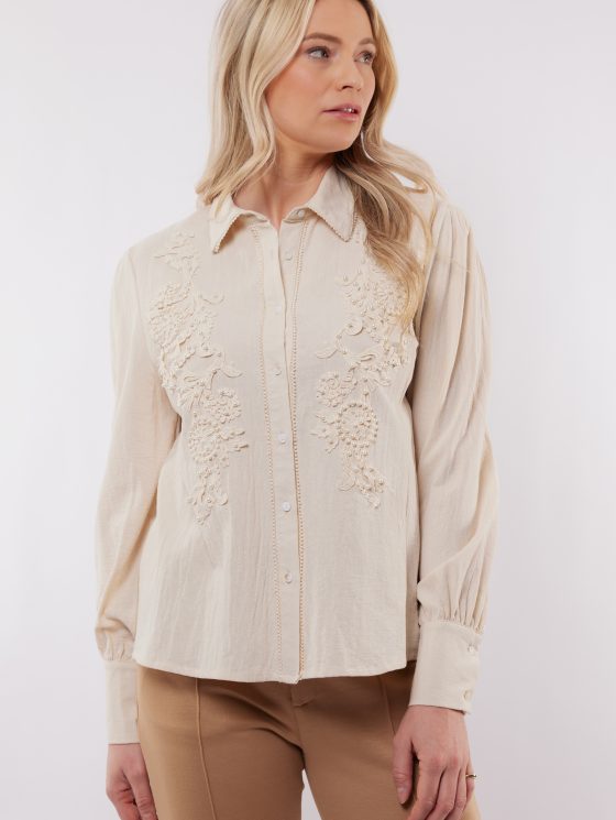 C&S Linsey Blouse ecru - Afbeelding 2