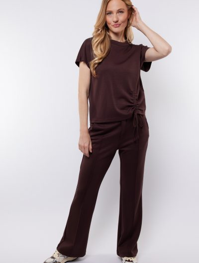C&S Petra Flair Broek dark brown