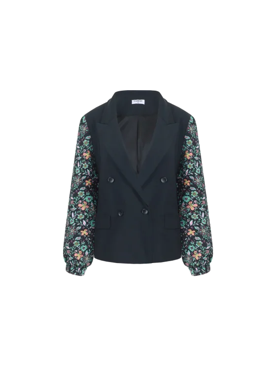 Fluresk Myrha Blazer zwart marine blue - Afbeelding 5