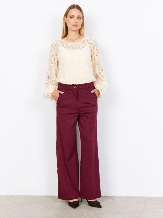 SoyaConcept Daniela 9 Broek dark red