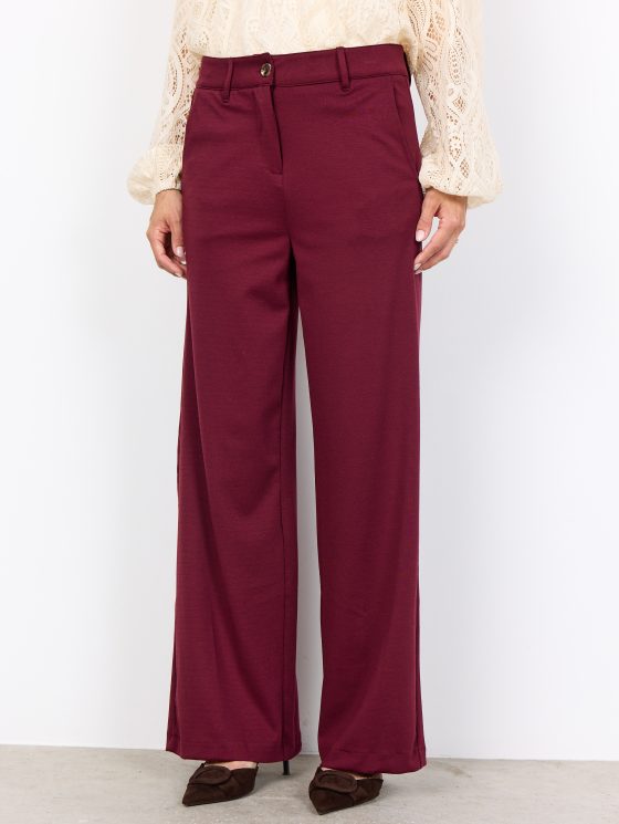 SoyaConcept Daniela 9 Broek dark red - Afbeelding 3