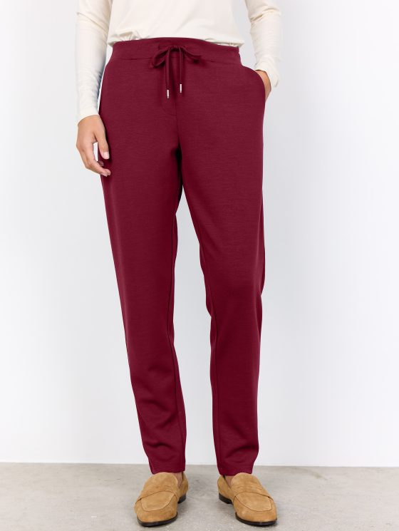 SoyaConcept Banu 157 Jogger Broek dark red - Afbeelding 3