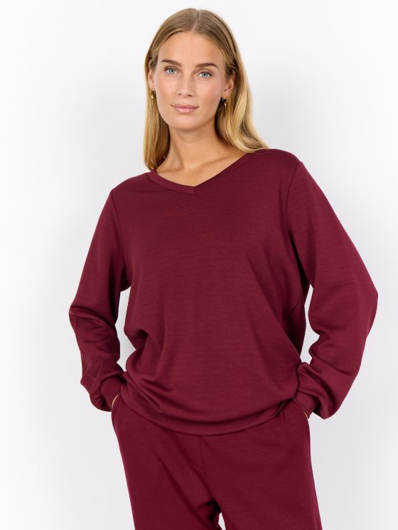 SoyaConcept Banu 194 Trui dark red