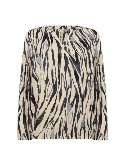 SoyaConcept Felicity AOP 522 Top black combi