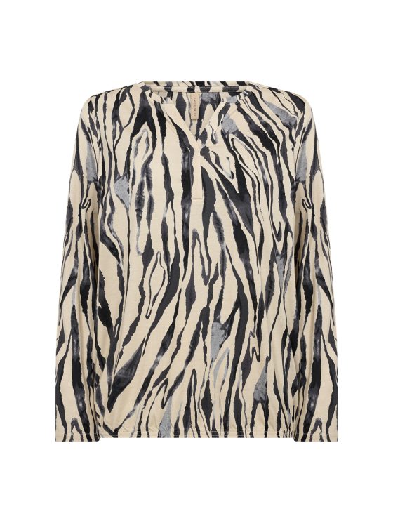SoyaConcept Felicity AOP 522 Top black combi