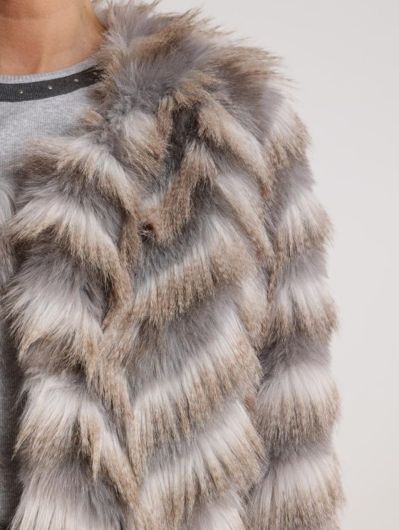Nukus Lori Jacket Zigzag offwhite grey - Afbeelding 5