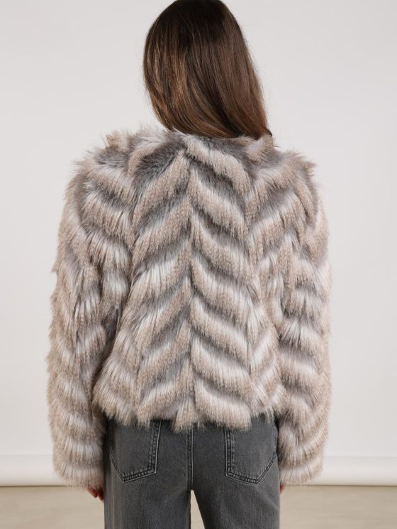 Nukus Lori Jacket Zigzag offwhite grey - Afbeelding 4