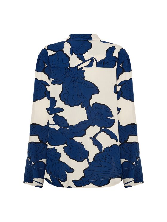 SoyaConcept Vigdis 2 Blouse blue iris creme - Afbeelding 5