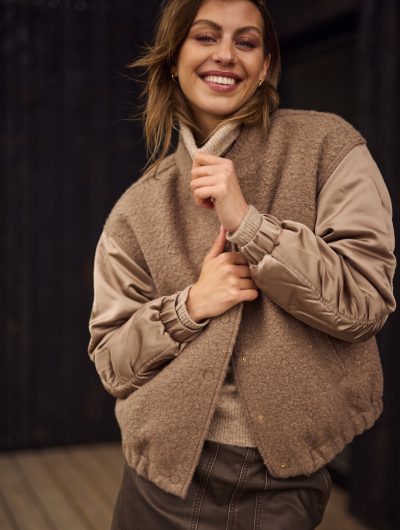 Nukus Baltimore Jacket Satin fango
