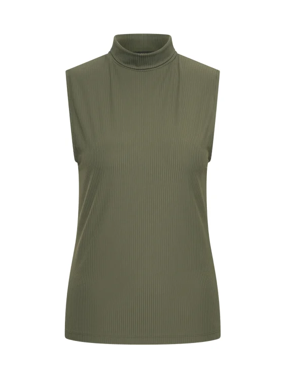 Mi Piace Travelstof Mouwloze Col Top 202642 deep depths - Afbeelding 5