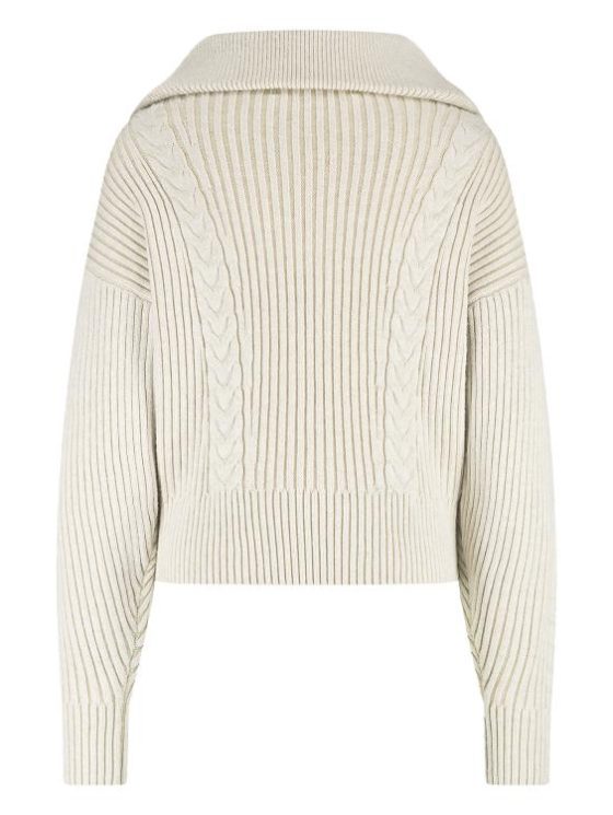 Nukus Clair Pullover Zipper zand - Afbeelding 7