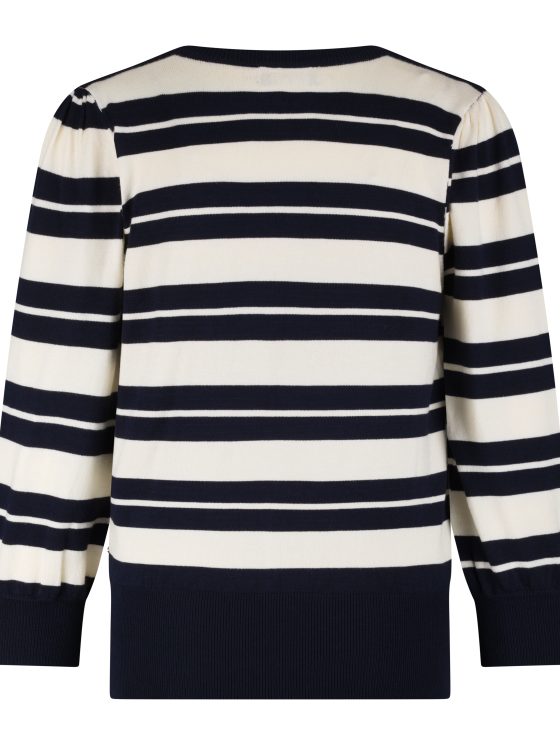 Lady Day Alina Stripe Trui blue champagne - Afbeelding 2