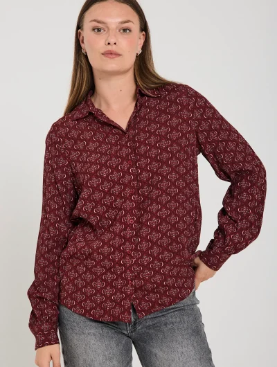 Freequent Lovy Blouse port royale w. moonbeam