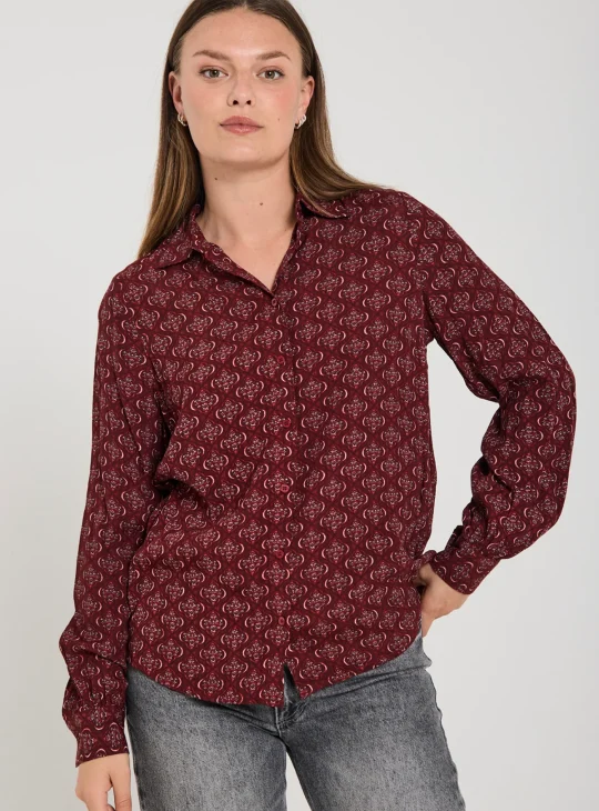 Freequent Lovy Blouse port royale w. moonbeam