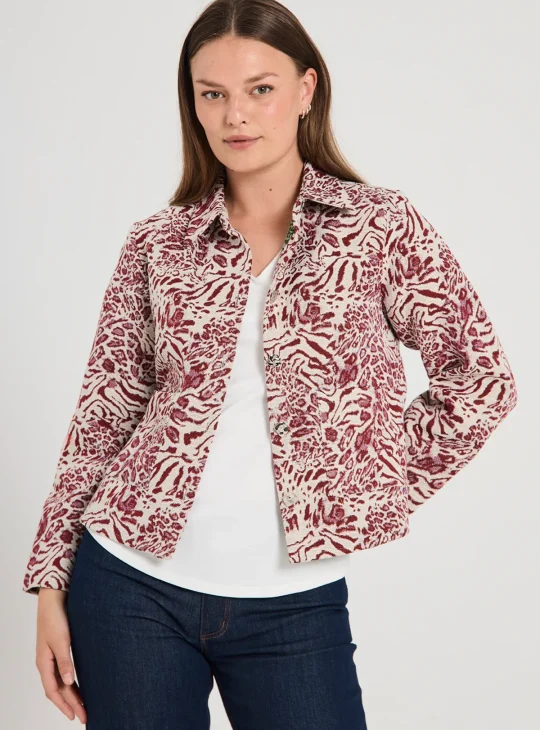 Freequent Jady Jacket moonbeam w. port royale